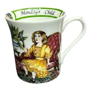 Monday’s Child Birthday Week Mug Churchill Queen's Bone China Photography Beauty
